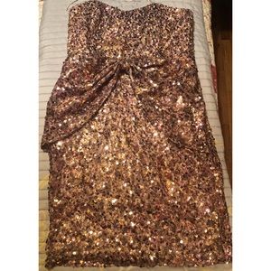 Gold Sequin Dress